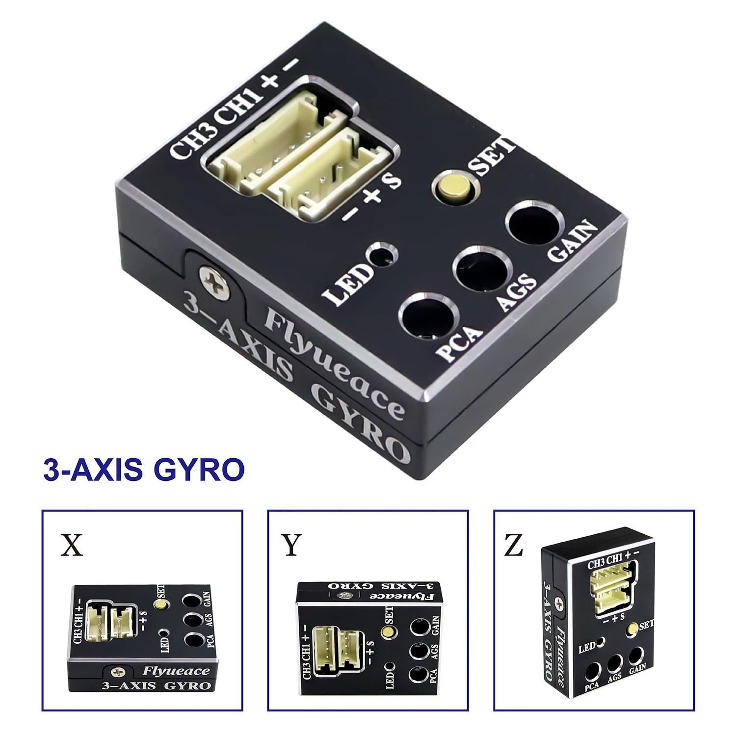 

3-осевой металлический гироскоп RX-G7B для радиоуправляемых дрифт-машинок 1/10, багги и гоночных автомобилей, аксессуары