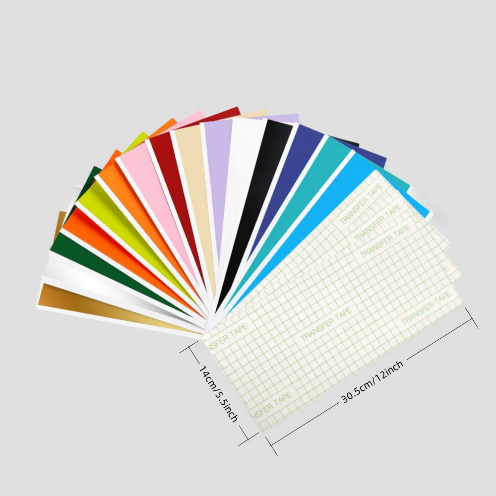 Smart Sticky Vinyl Permanent 18/20/36 sheets (5.5x12 inches), compatible with  Joy -No Need cutting pads for Decorative