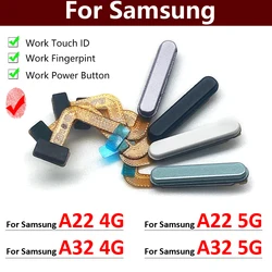 Sensor de impressão digital para Samsung A22, 4G, 5G ID, Home Button, Return Key, Recognition Sensor, Flex Cable, Menu, Novo