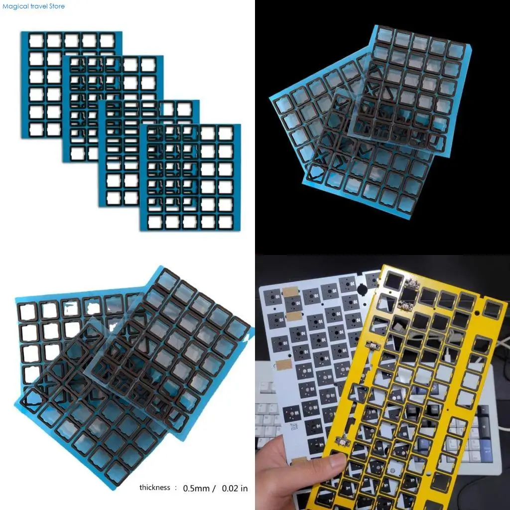 N2UB DIY Keyboards Kits Mute Foam Pad EVA PEs PORON Keyboards Switches Reduce Empty Noise