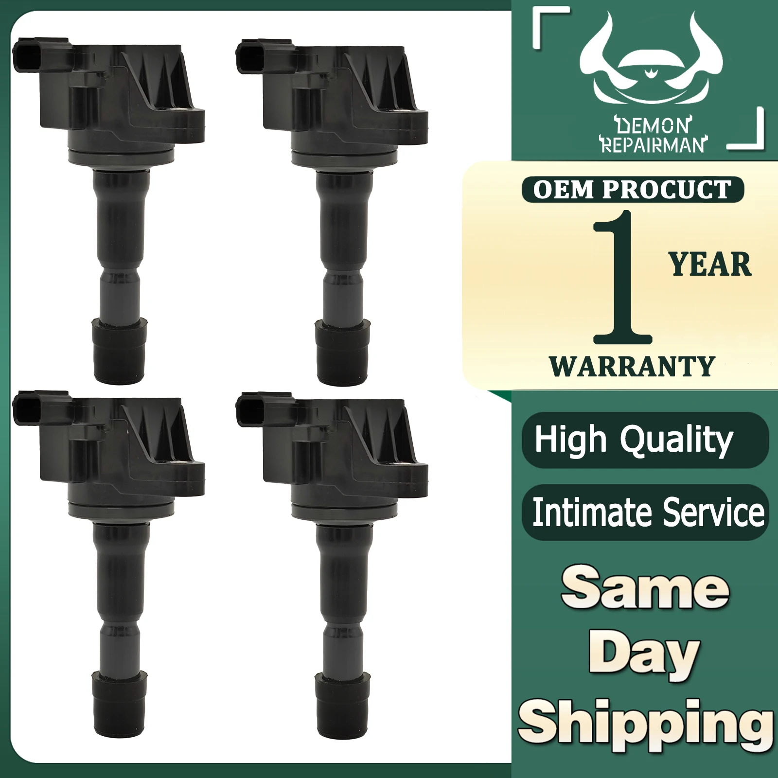 

4pcs New Ignition Coil 30520-RB0-003 30520RB0003 30520RB0013 Compatible with HONDA JAZZ II III CIVIC VIII Saloon