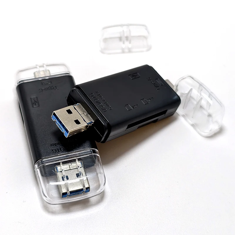 

1/5/10PC Six-in-One OTG Type USB c Usb 2.0 Micro Usb Card Reader Multi-Function CardReader