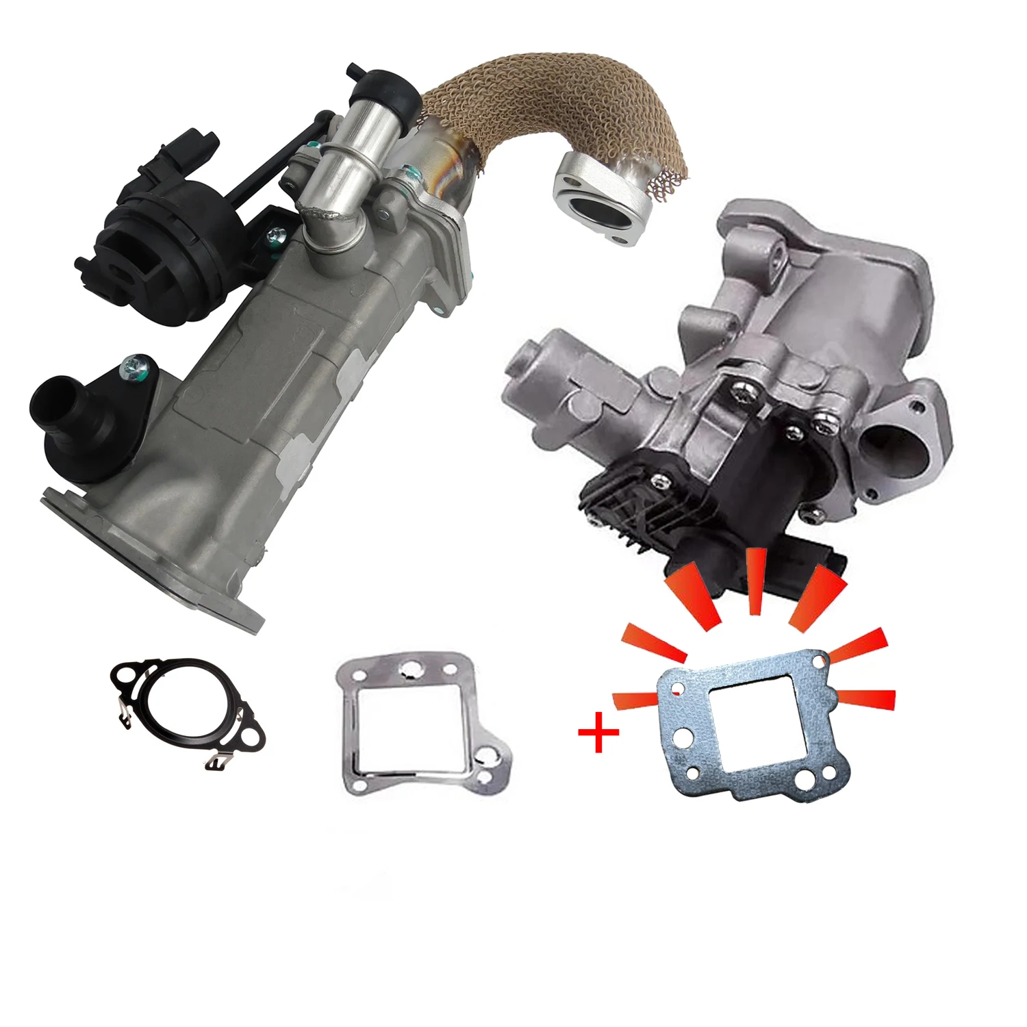 EGR Valve + Cooler for Land Rover Freelander 2 2006 - 2014 Range Rover Evoque 2012 - 2018 Discovery Sport LR000997 / LR057662