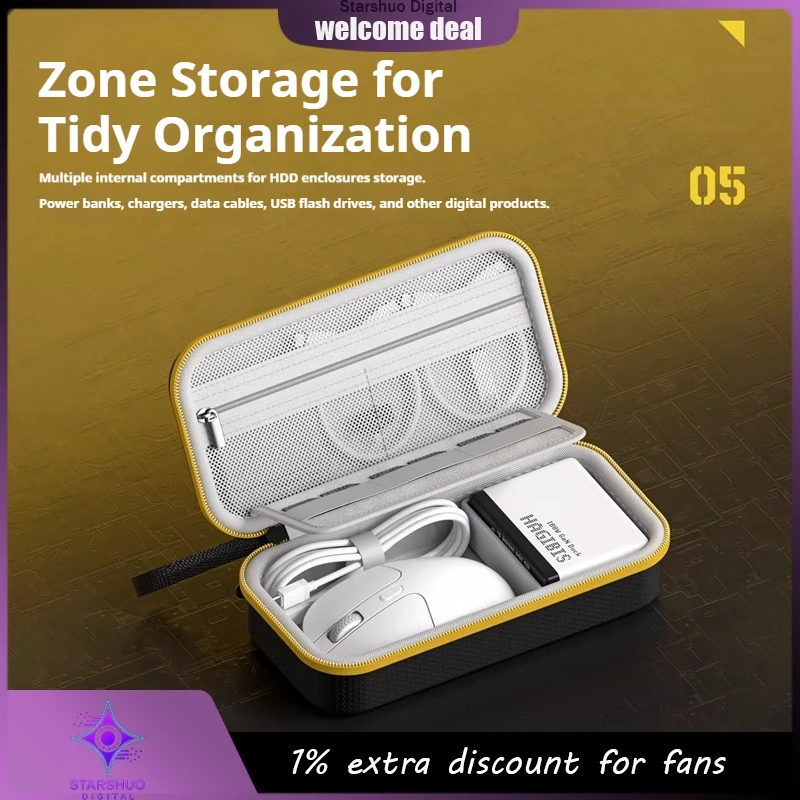 

Hagibis цифровая сумка для хранения с твердым корпусом, многофункциональный компактный дорожный цифровой органайзер для хранения, сумка для хранения power Bank для мыши