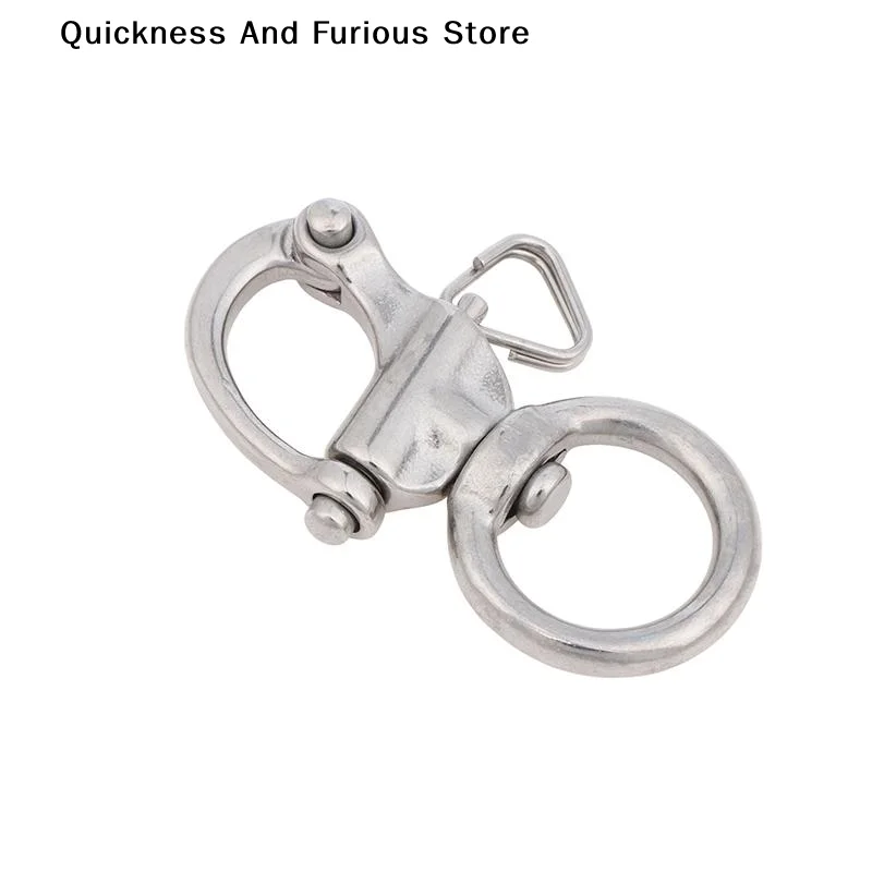 Swivel Eye Snap Shackle Quick Release Boat Chain Eye Shackle Bail Rigging Sailing Boat Marine Rotary Shackle 316 Stainless Stee