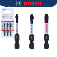 BOSCH 2608522491 PH1 PH2 PH3 50MM Impact Control Power Screw Bit Set 3pcs High Hardness Durable Screwdriver Bit Tool Accessory