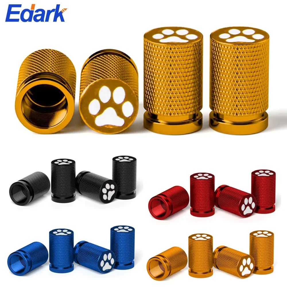 4Pcs/Set Car Metal Tire Valve Stem Cap,Universal Car Tire Aluminum Valve with Rubber Ring Gasket Tire Rim Dust Cover for Car SUV