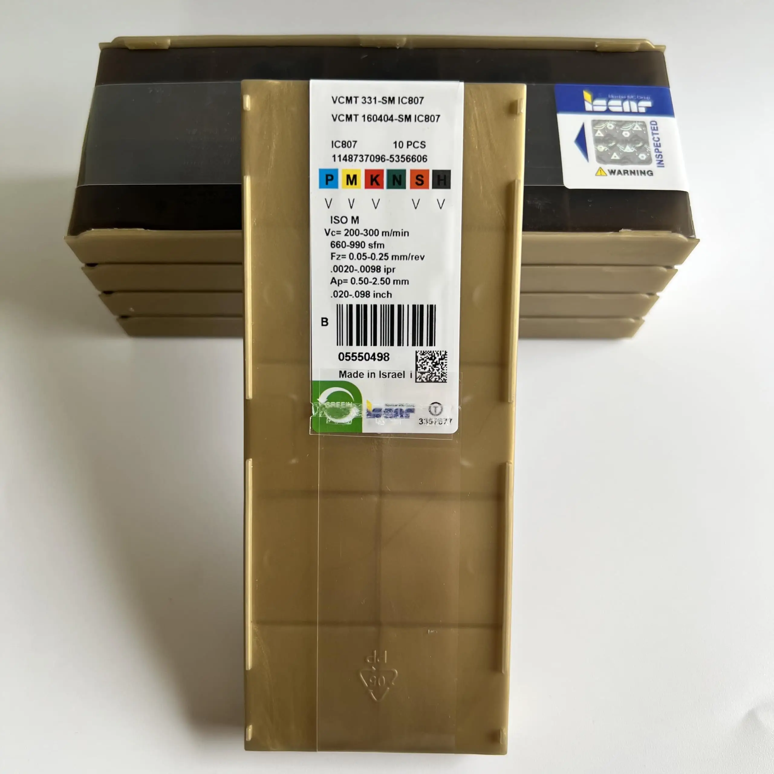 

Original blade VCMT160404-SM IC807 /Carbide CNC Blade 10 Pieces