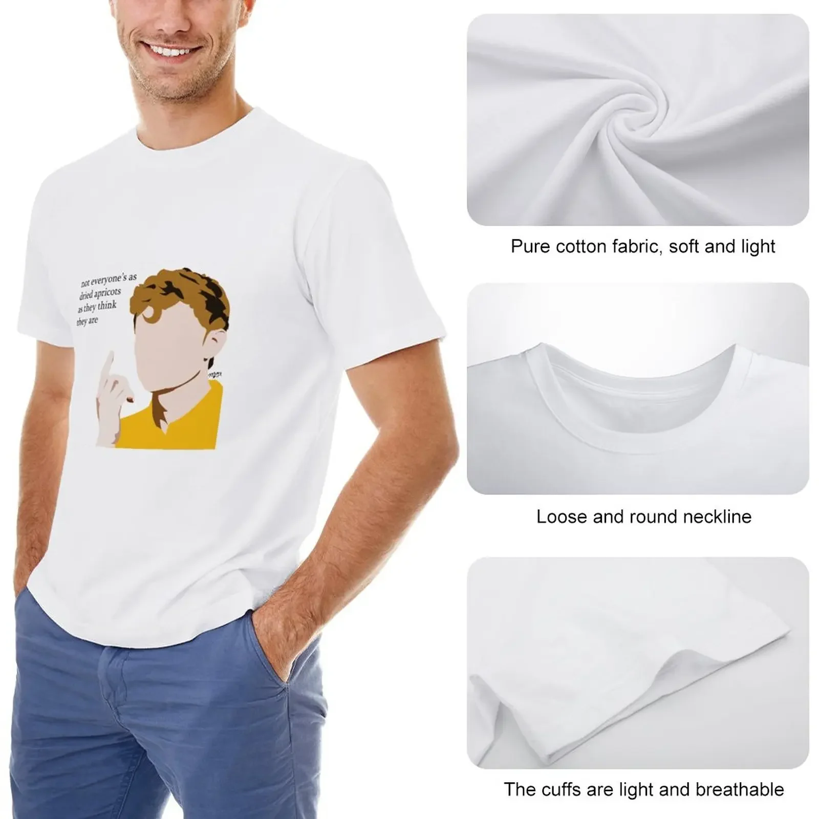 James Acaster T-Shirt street wear customs quick-drying heavy weight t shirts for men