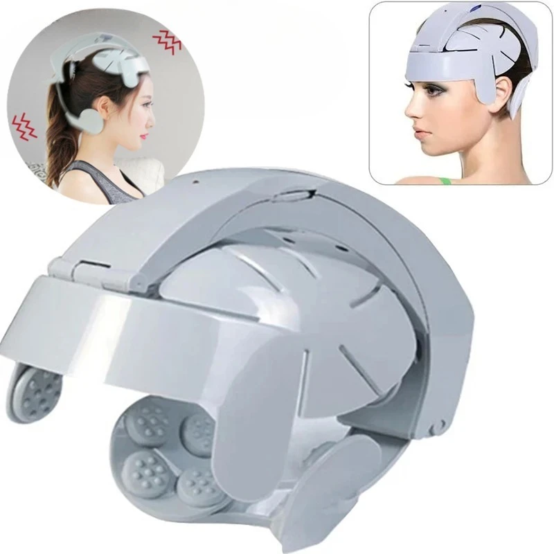 Point Brain Massager Electric  Relief Improve Sleep Vibration Relaxation Device Relax Easy Acupuncture Head Massage Health Care