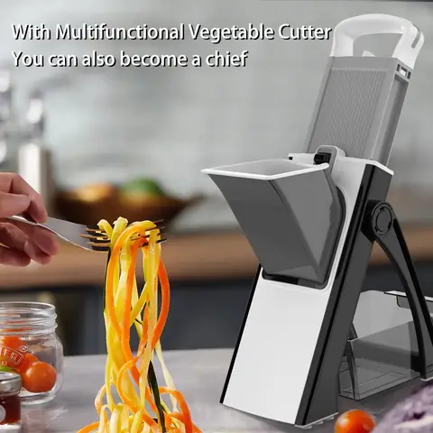 LMETJMA 250W 5 इन 1 इलेक्ट्रिक वेजिटेबल स्लाइसर श्रेडर ऑटोमैटिक सलाद शूटर मशीन चीज़ ग्रेटर गाजर गोभी कटर JT253 10 best sales सलाद कटर - №4