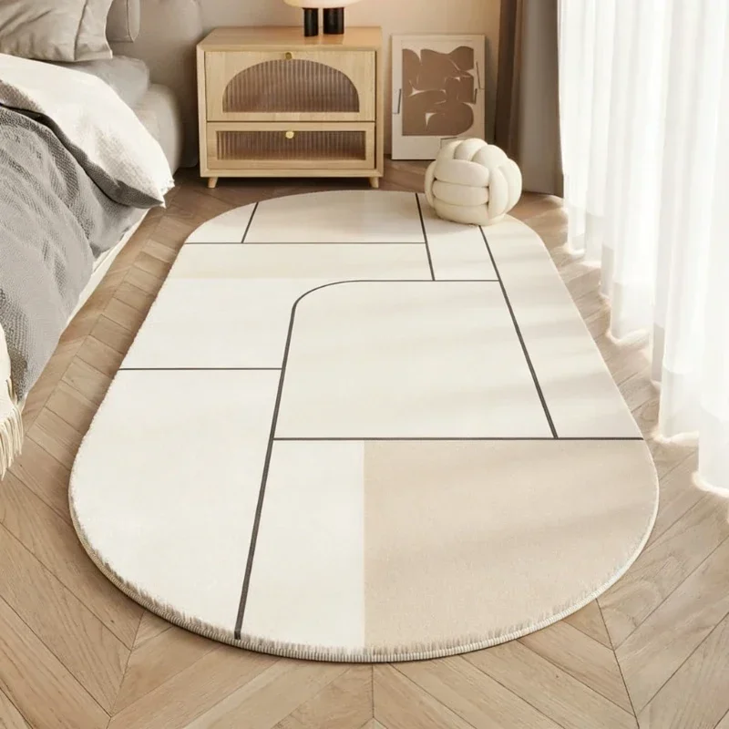yesLight Minimalist Carpets for Living Room Cream Style Bedroom Decor Plush Carpet Fluffy Soft Beige Area Rug Home Thick Floor M