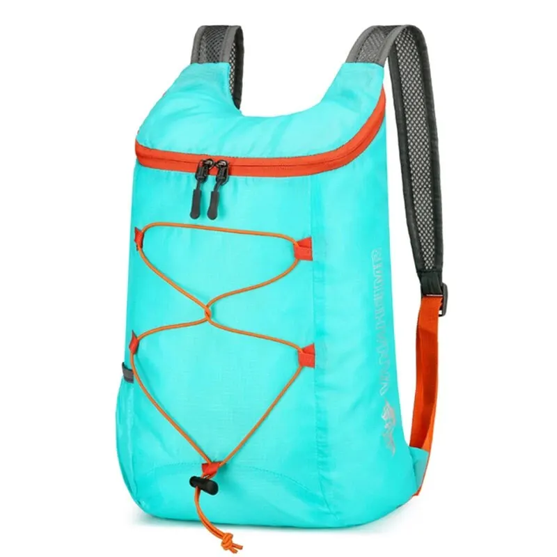 Multifunctionele outdoor opvouwbare rugzak Hoge dichtheid Lichtgewicht waterdichte nylon sporttas voor kamperen Wandelen Reizen