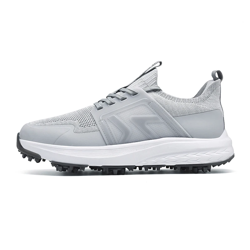 

2025 Men's Professional Nail Non-slip Sneakers Wear-resistant Lightweight Golf Sneakers Men Competition Training Shoes