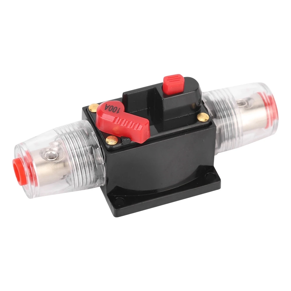 12-24V Car Audio Stereo Amplifier Reset Circuit Breaker Fuse Holder Car Accessories100A