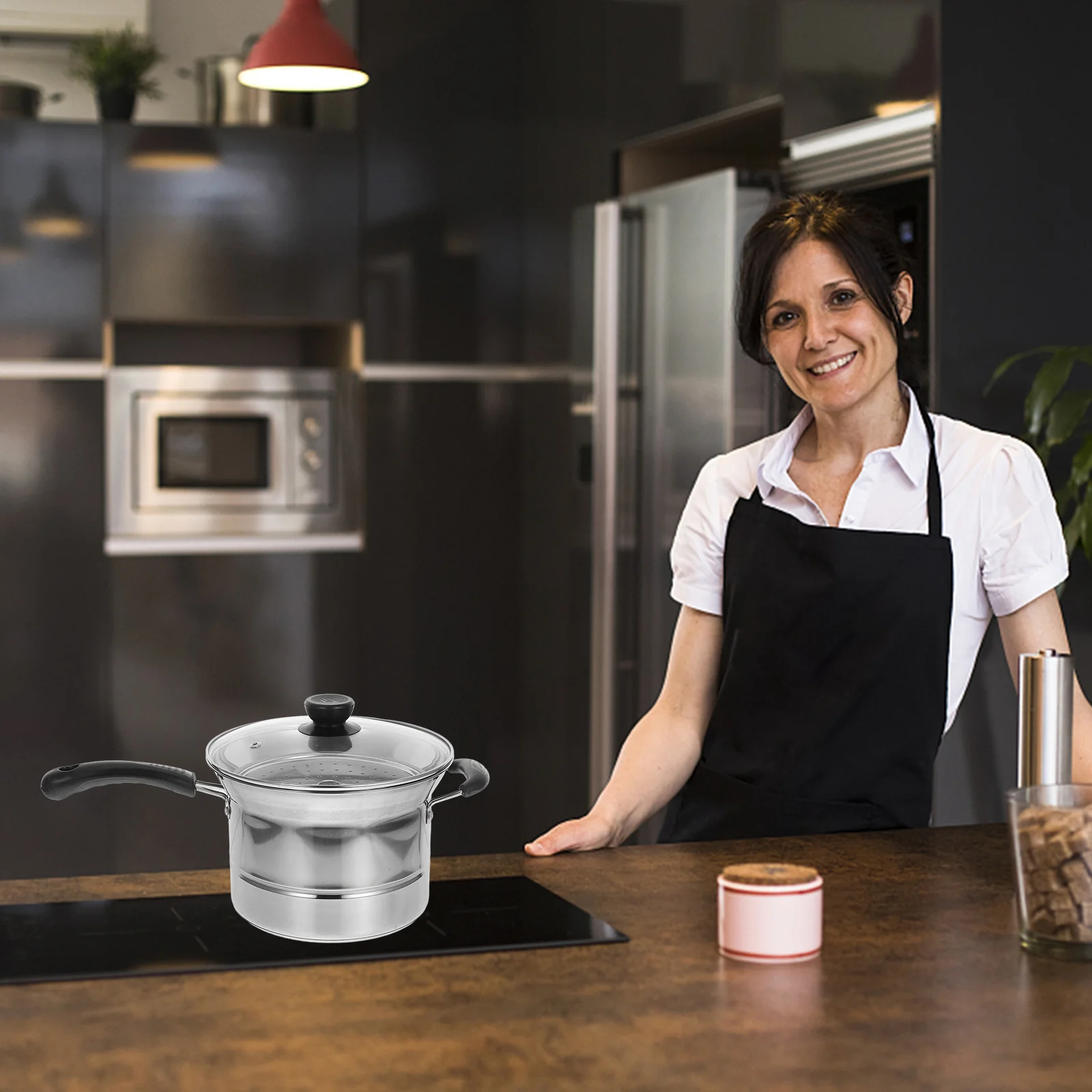 Stainless Steel Fryer Stock Pot Electric Griddle Filter Small Saucepan Pasta Basket