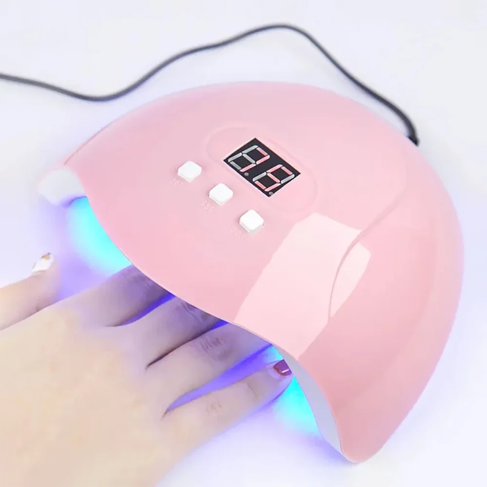 YIKOOLIN Nail Dryer Gel Nail Polish Curing LED UV Light with 3 Timers Automatic Sensor LCD Display Professional Nail Art Tools