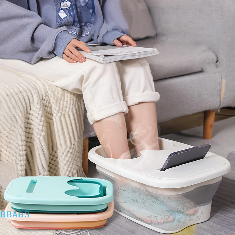 

Foldable Footbath Massage Bucket Soaking Bucket Folding Basin Spa Foot Bath Bucket Household Sauna Bathtub Pedicure Bath Bathtub
