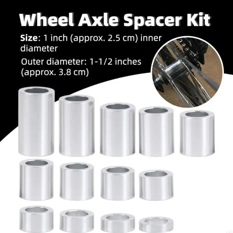 

D5BE Wheel Axles Spacers 1/2in OD 1-1/2in Motorbike Accessory Easy Installation