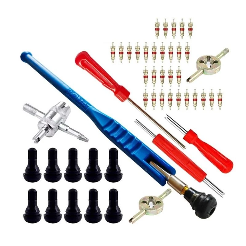 

A2BF 47pcs Metal Valves Stem Tool set Completes designs for Long service Performances