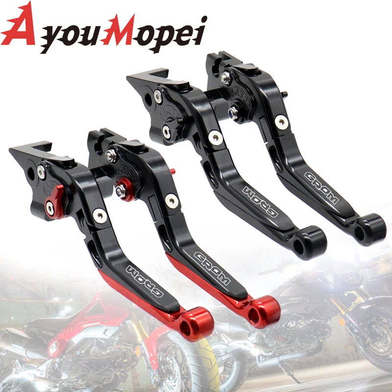 Fit For HONDA GROM MSX125 2014-2024 GROM MSX 125 Motorcycle CNC Accessories Folding Extendable Brake Clutch Levers Handle Set