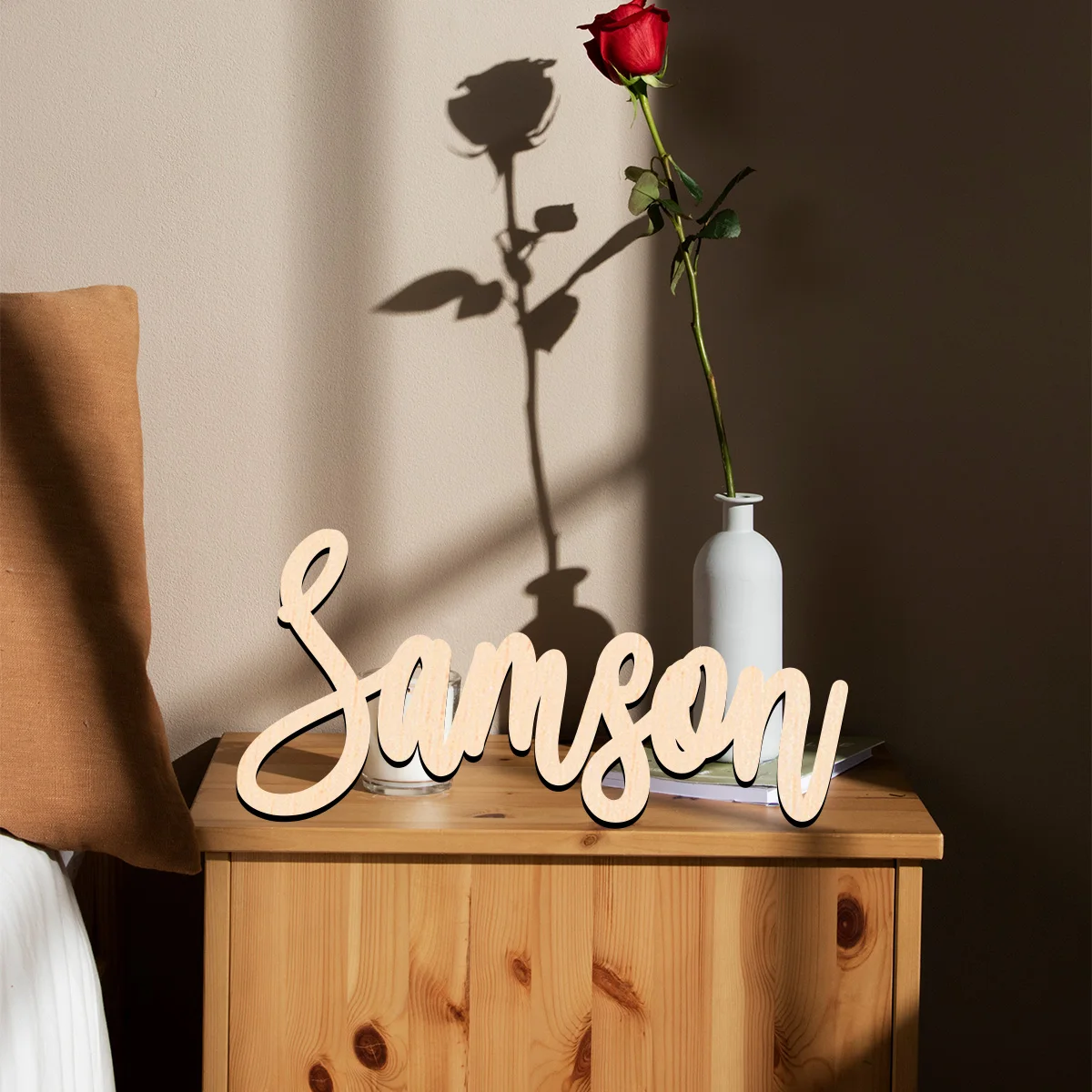 1 pc thanos example Customized Text Wood Material Rustic Hanging Welcome Decor for Home & Holiday Celebrations