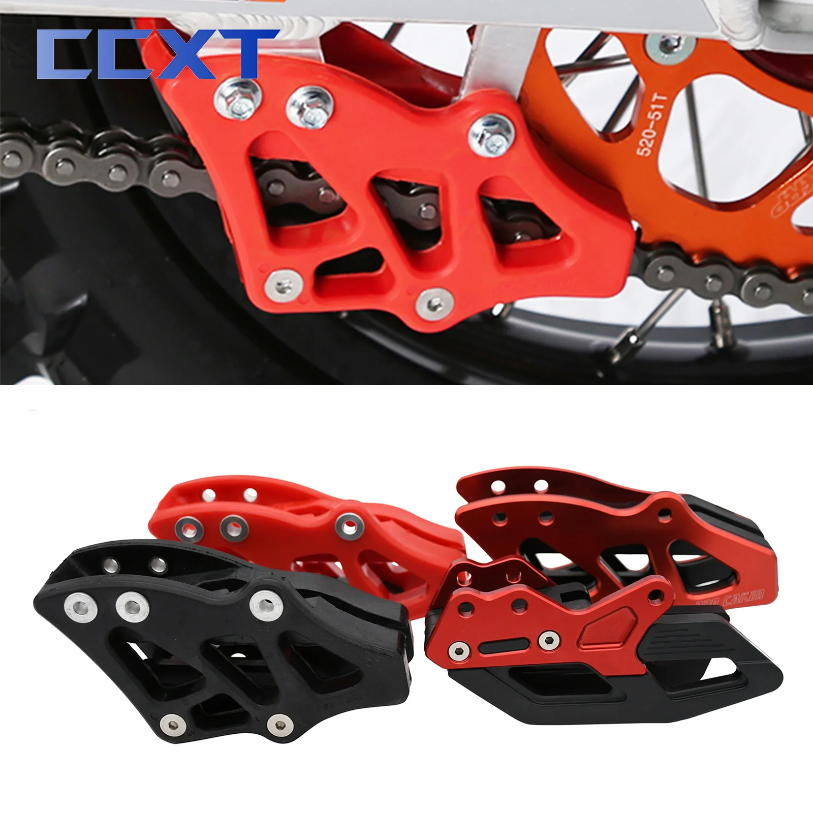 Motorcycle Rear Chain Guide Guard For Honda CR125 CR250 2005-2007 CRF250R CRF450R 2005-2019 CRF450X 2005-2007 CRF250RX CRF450RX