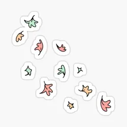 Heartstopper Leaves 2 5PCS Stickers for Print Funny Car Decorations Kid Background Room Cute Anime Stickers Decor