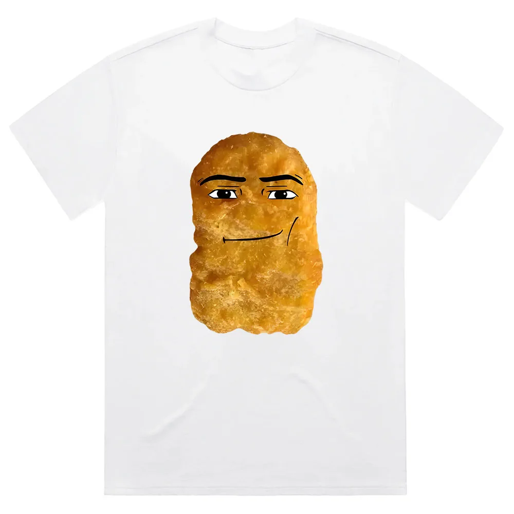 

Humor Funny Chicken Nugget Meme T-Shirt Men Women Food Cotton Tshirts O-Neck Daily Casual Unisex Streetwear Tees Graphic T Shirt