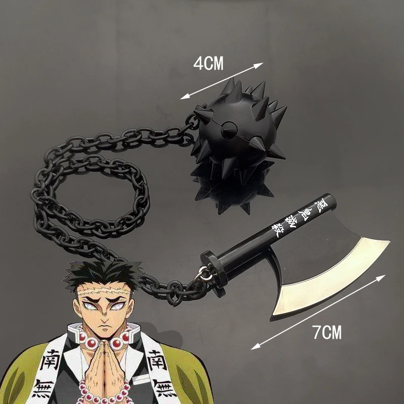 25cm Metal Katana Kamado Tanjirou Demon Slayer: Kimetsu No Yaiba Anime Peripherals Weapon Model 1:6 Doll Equipment Home Ornament