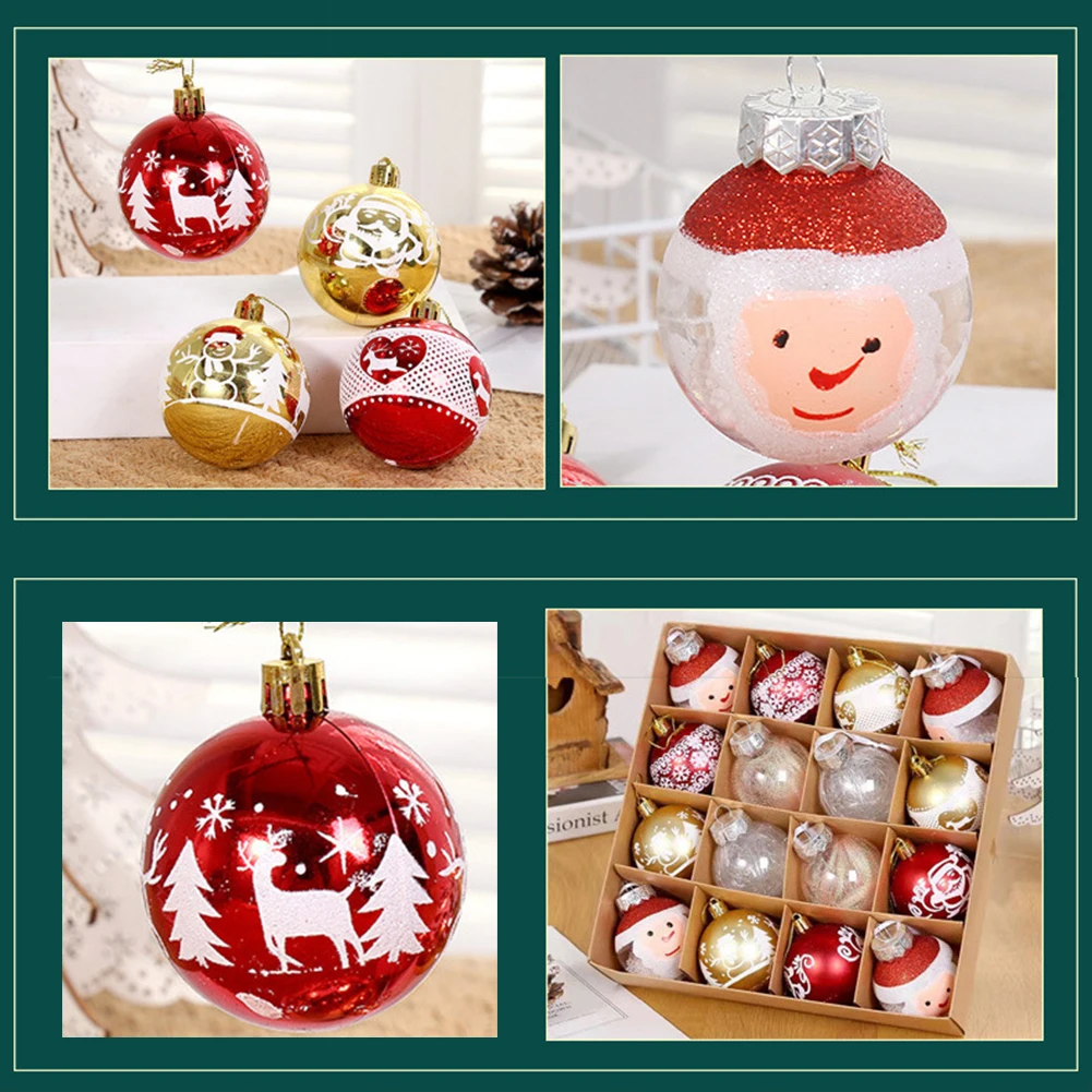 Christmas Present Anniversaries Decorative Christmas Balls Christmas Tree Decorations 6cm Diameter Easy To Hang Decorations
