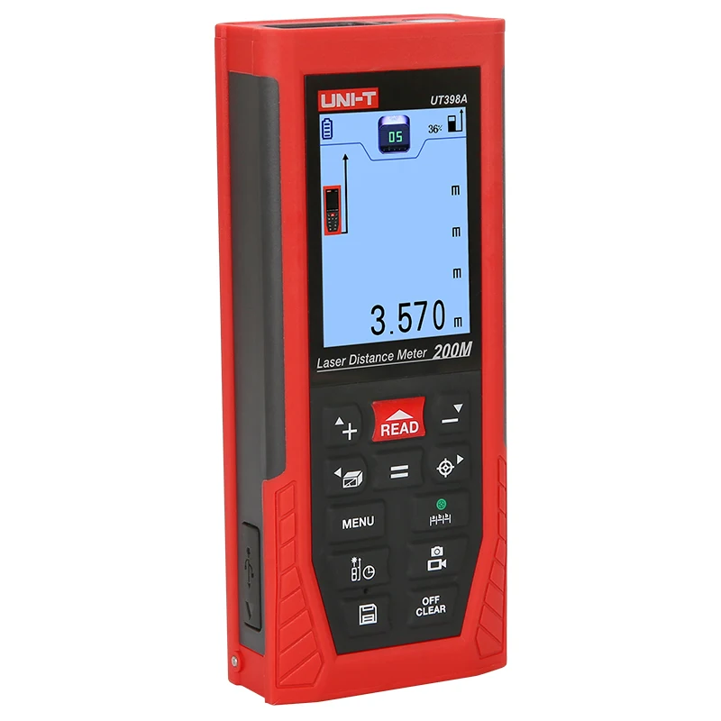 

Professional Laser Distance Meters Lofting Test Levelling Instrument UNI-T UT398A 200m MOQ 1 Piece