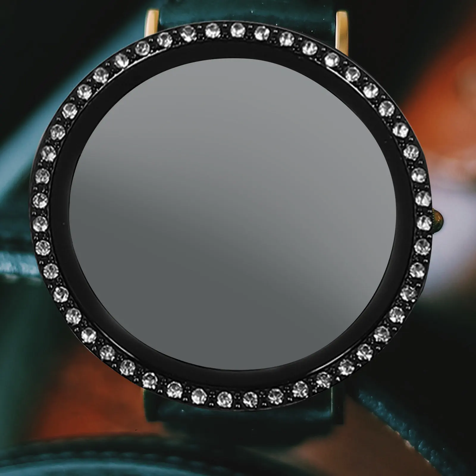

3Pcs Fashionable Pc Electroplated Watch Protective Case Rhinestone Accented Smartwatch Shell All Round Protection Watch Screen