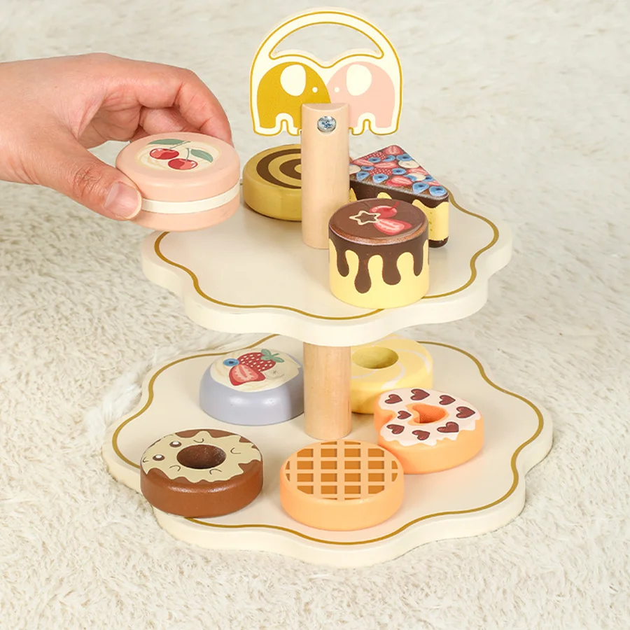 เด็กเล่นของเล่น House ขนมหวานชาห้องครัวบทบาทเล่นเลียนแบบเกมของเล่นเพื่อการศึกษา Early สําหรับเด็กผู้หญิง