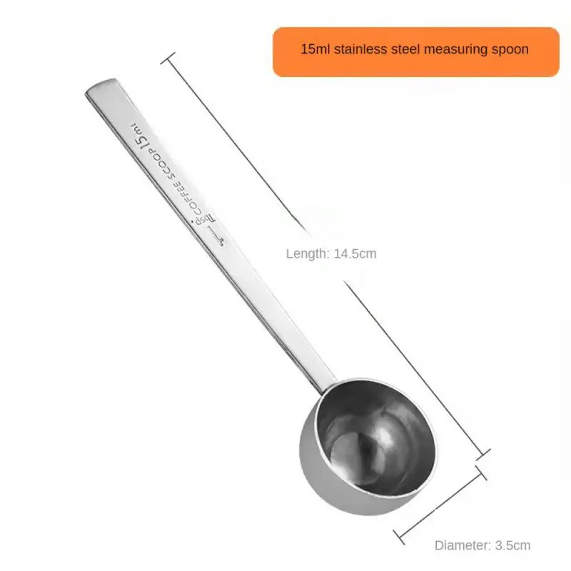 3pcs Stainless Steel Measuring Spoons Cups Set Small Tablespoon with Bonus Leveler Etched Markings Removable Clasp Kitchen tools