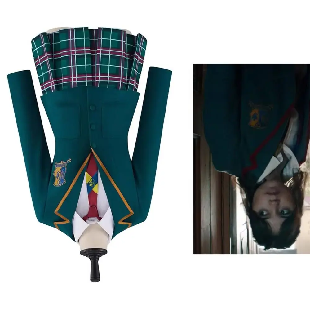 Movie Astrid Deetz Cosplay Costume Women Jacket Skirt with Tie School Uniform Full Set  Halloween Party Outfit