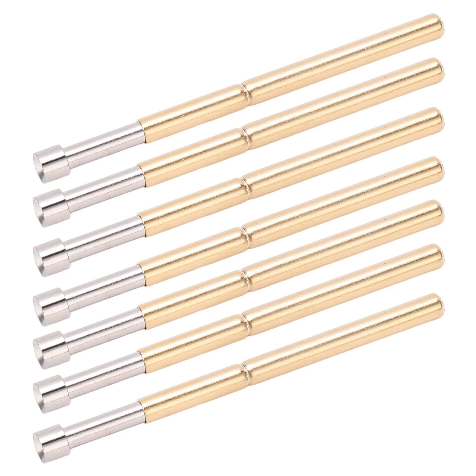 Prova a molla Pogo Pin Tipo testa concava Materiale in ottone 2,02 mm/0,1 pollici Diametro tubo 33,35 mm/1,3 pollici Perni di test PCB Pogo Pin