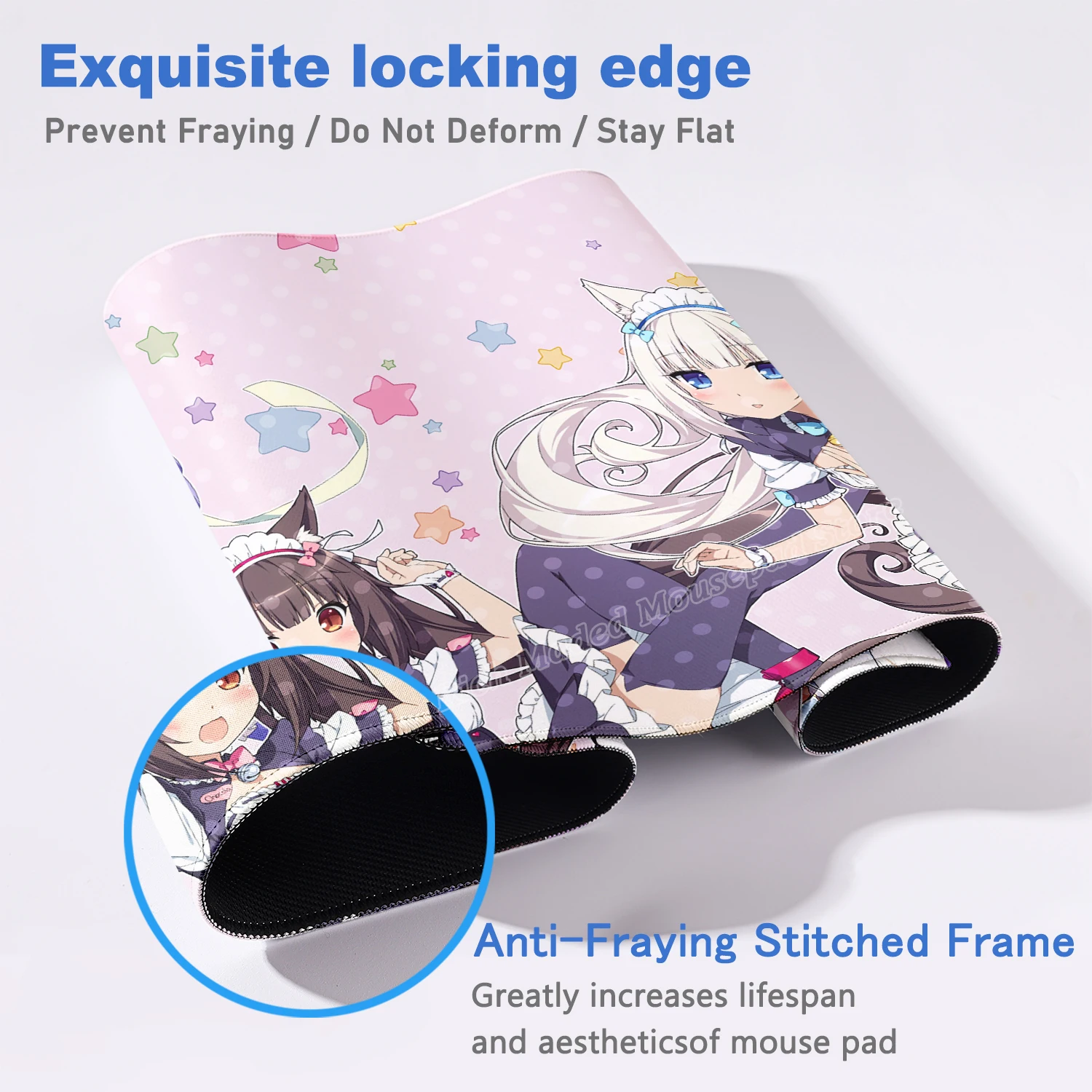 XXL геймерский коврик для компьютерного стола Nekopara коврик для мыши милый аниме девушка коврик для мыши ковер офисный ноутбук коврик для мыши настольный коврик 900x400
