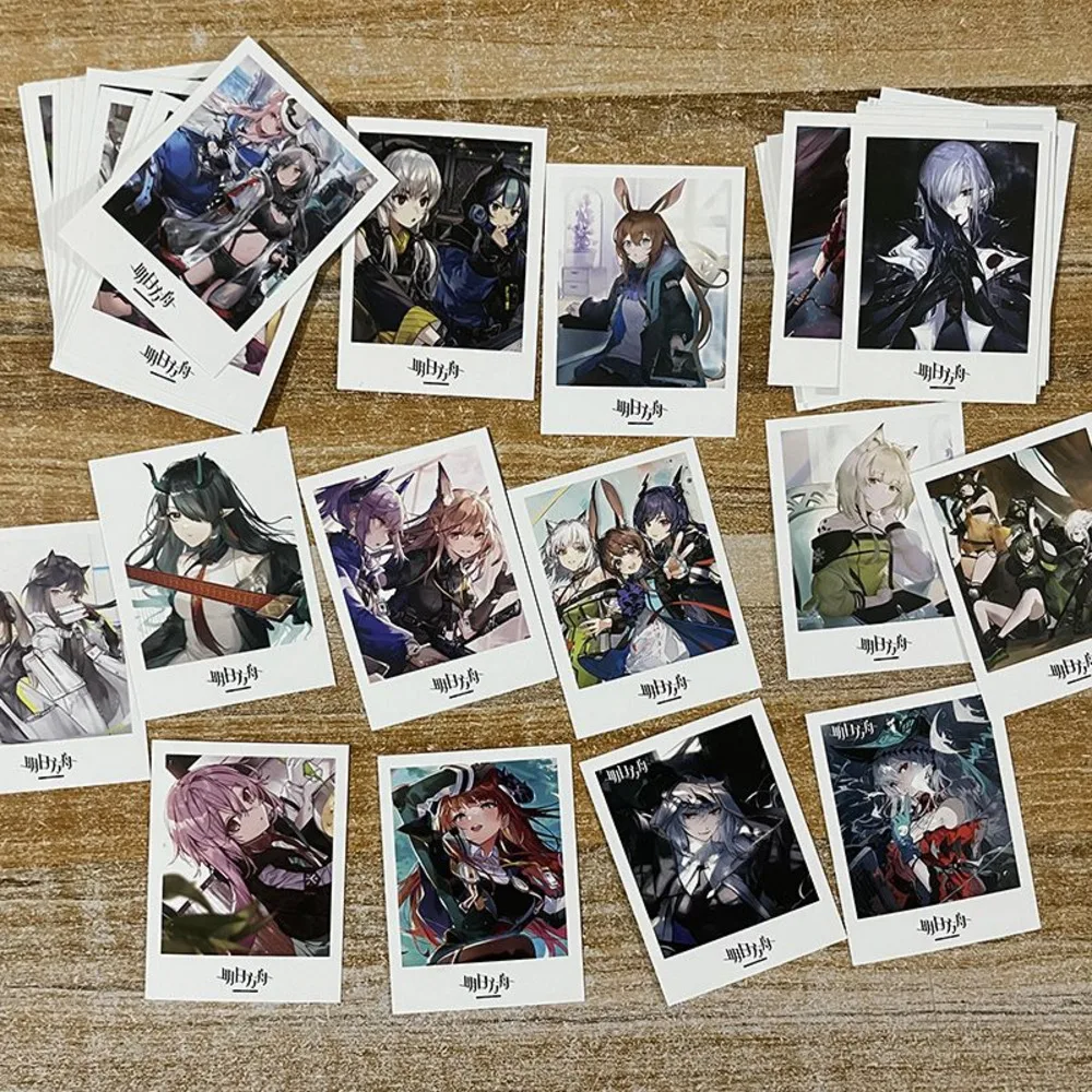 40PCS Anime Arknights LOMO Operator Amiya Iris S Muelsyse Cosplay Greeting Card Christmas Gifts Girls