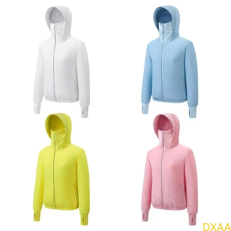 

DXAA Cooling for Hot Weather Women Men Cold Air Conditioned for Cycling,Sun Hoodie Jackets