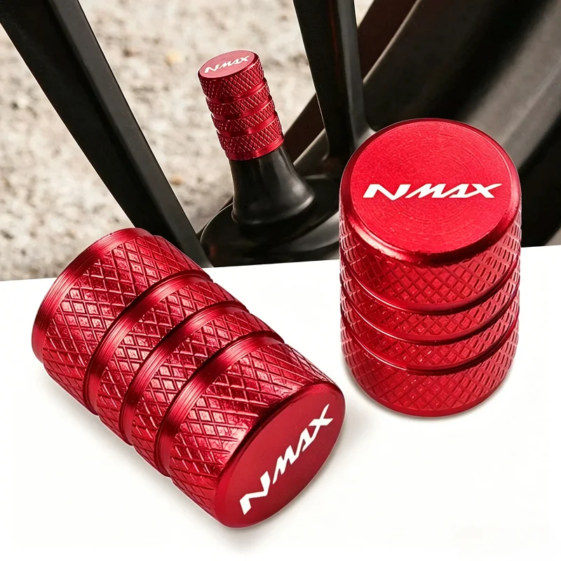 2Pcs Motorcycle Accessories CNC Aluminum Tyre Valve Air Port Cover Cap for Yamaha Nmax N-max 125 155 2017 2018 2019 2020- 2023