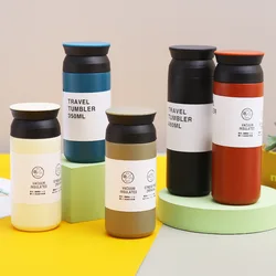 480ML Stainless Steel Thermos Bottle Thermal Mug Leakproof Car Vacuum Flasks Coffee Cup Travel Insulated Bottles Garrafa Termica