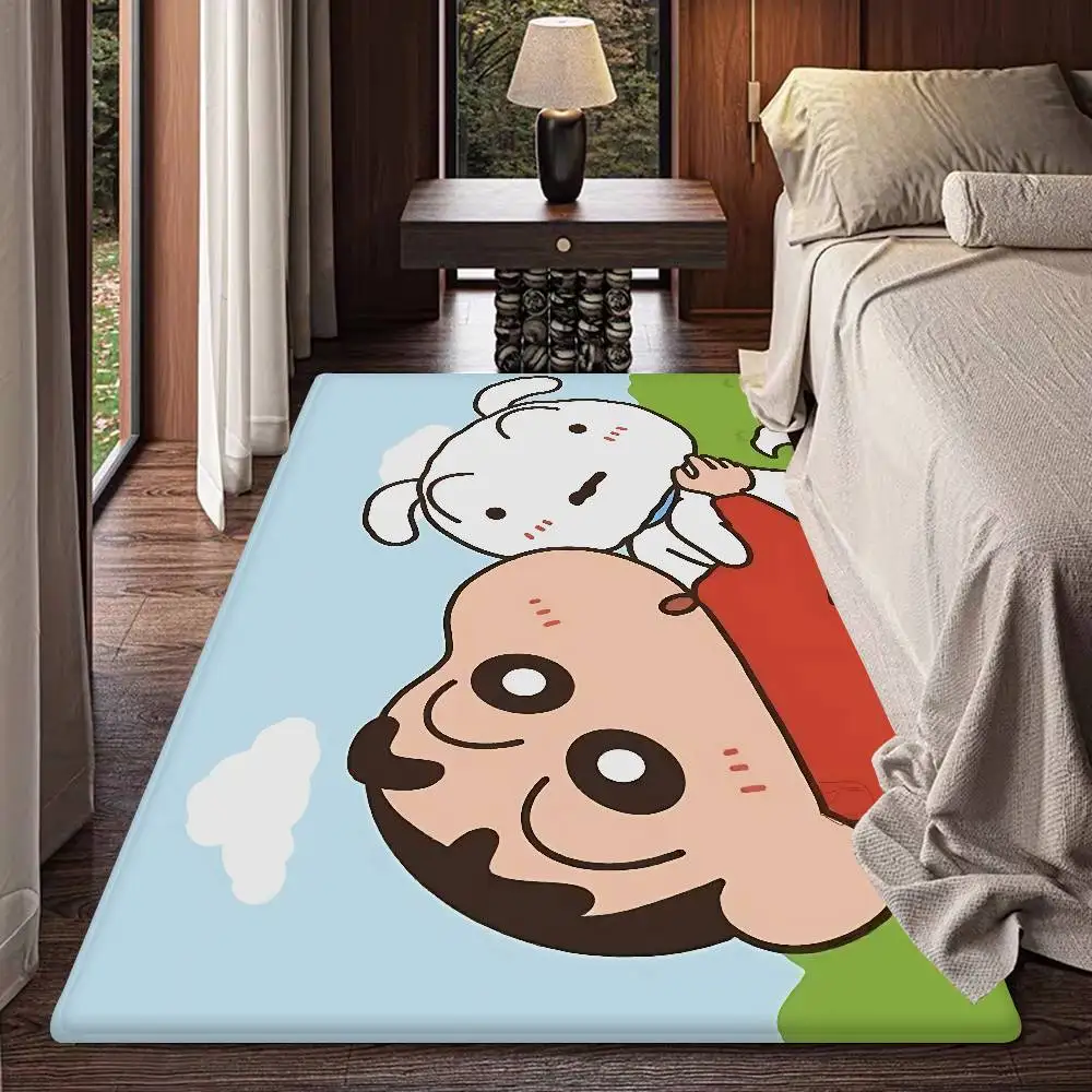 Anime C-Crayon S-Shin-chan Bathroom Mat Kids Room Bedroom Decoration Balcony Anti-Slip Doormat Living Room Welcome Rug