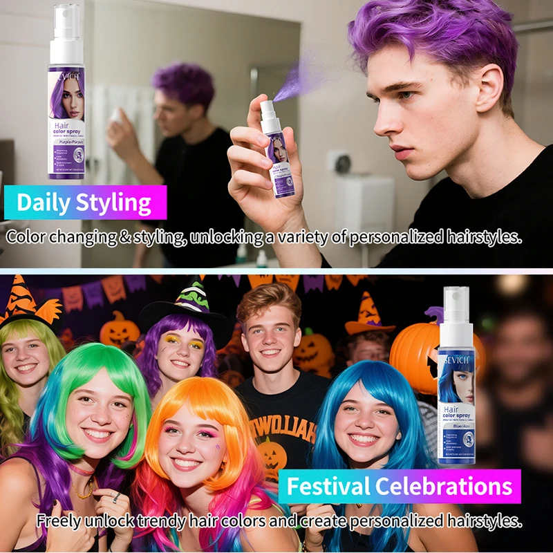 بخاخ صبغة شعر يدوم طويلاً، صبغ - مراجعة Hair Spray Color وسعره