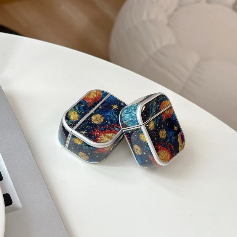 パーソナライズされたロマンチックな惑星ヘッドフォンカバー Appleairpods2/3に適しています漫画フルカバーケースSamsungBuds3PRO用