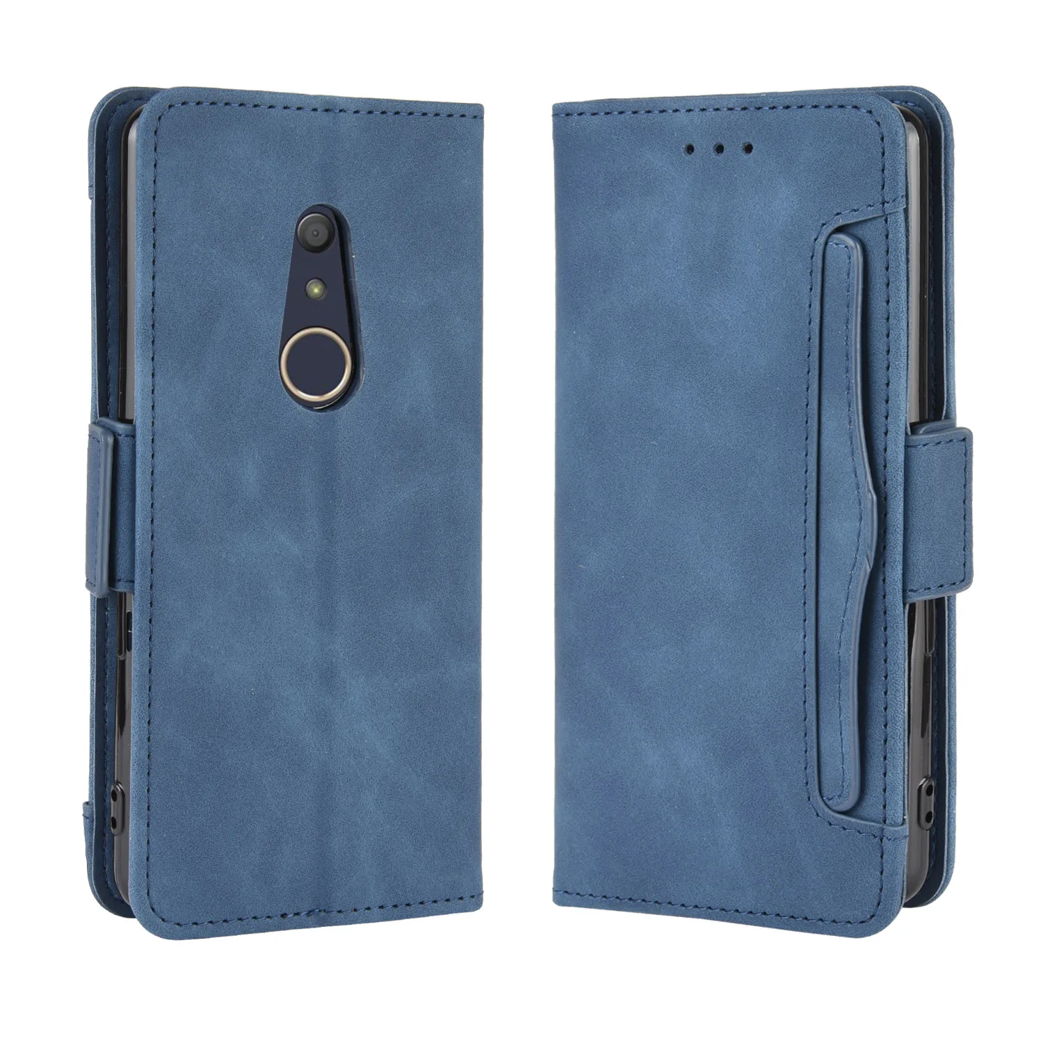 Flip Leather Cover For Fujitsu Arrows Be4 F-41A 5.6 inch Separate Type Magnet Button Many Card Slot Wallet Shockproof Phone Case