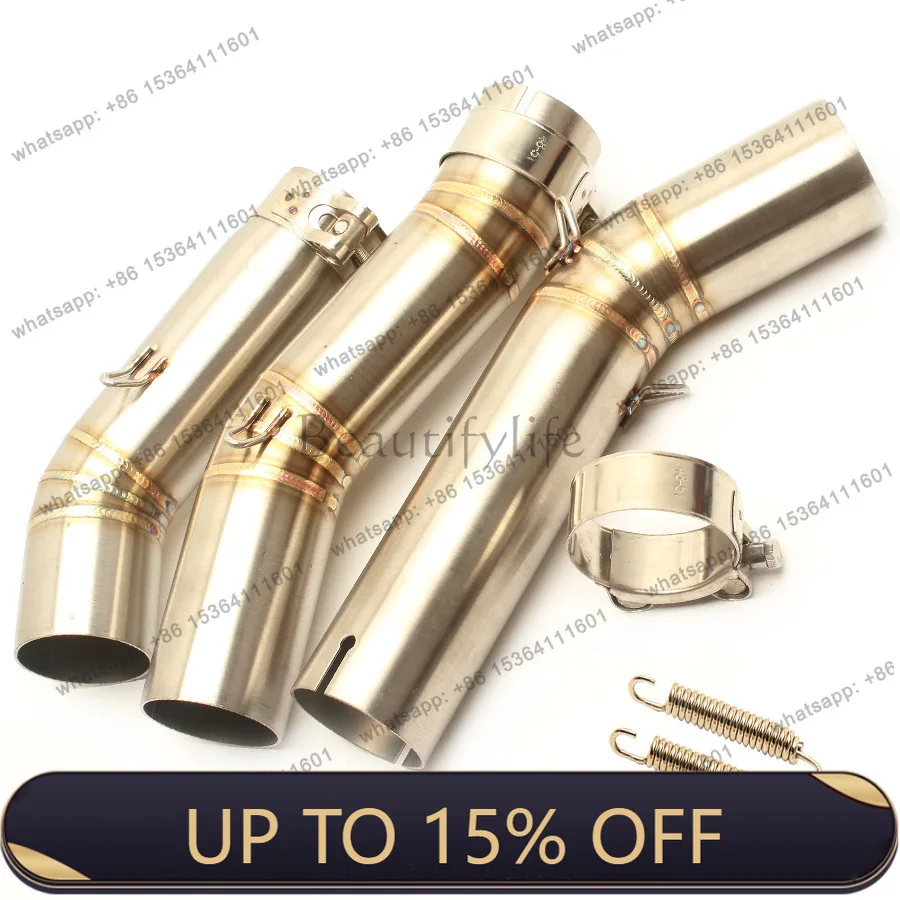 LJY suitable for K7K8GSXR600 750 motorcycle exhaust pipe modification middle stainless steel elbow