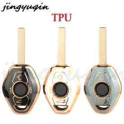 JYQ TPU Auto Key Shell Case Cover For BMW X5 E53 X3 F83 E46 E39 E38 E60 E63 E61 E64 Series 3 5 7 330i Z3 Z4 E85 E86 Accessories