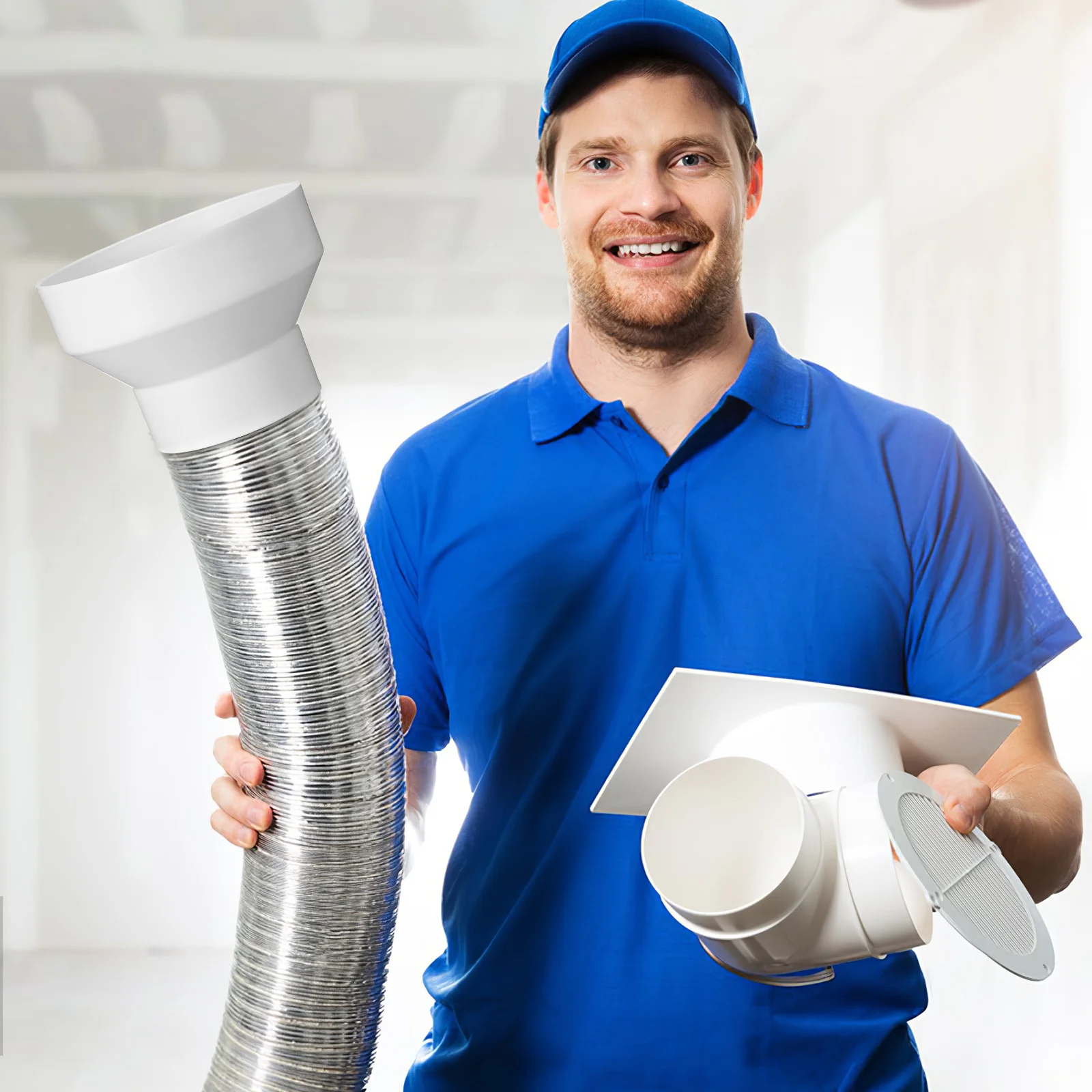 

1pcs Plastic Duct Reducer 4 Inch To 3 Inch Easy Fit Sturdy Build Airflow Optimization Universal Ventilation Adapter Ducting