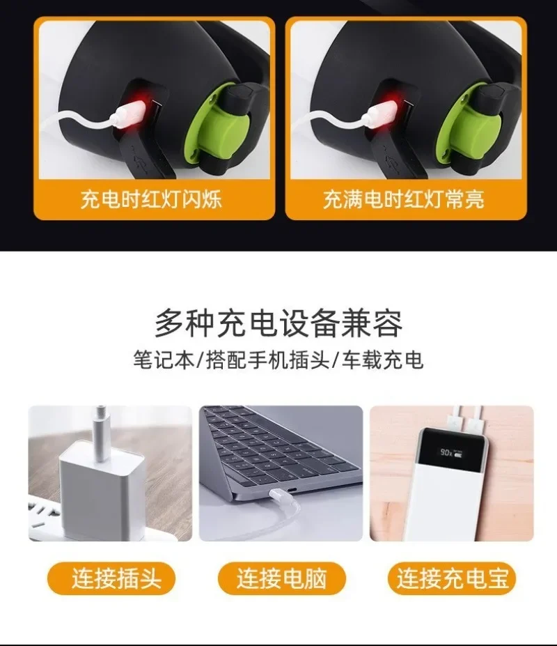 3 in1 Multi-function LED Camping Lights Dry Battery USB Emergency Flashlight Indoor Table Lamp Outdoor Hiking Camping Lights